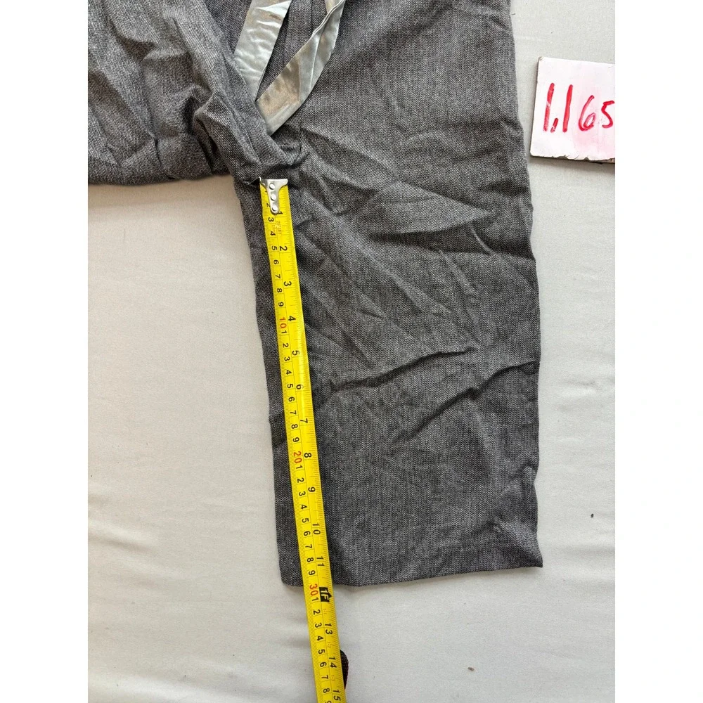 Byer Girl Grey Metallic Lurex Wide Leg Trousers Ribbon Belt Size 6